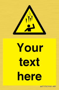 Custom Falling Ice sign